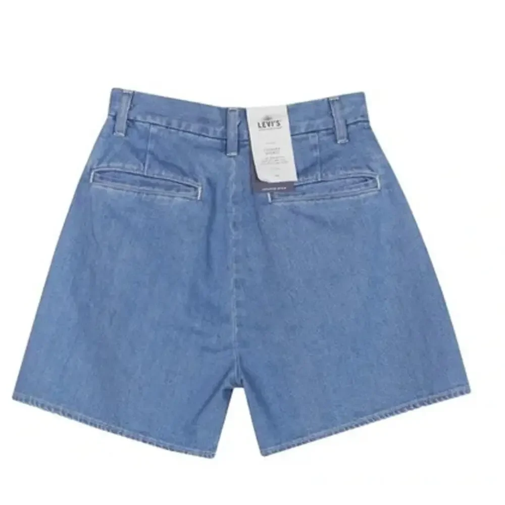 LEVI'S Made &‎ Crafted Japanese High Wasted Mom Trouser Jean Shorts Sz 33 NWT - Picture 9 of 12